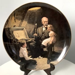 Norman Rockwell~Grandpa’s Treasure Chest Plate